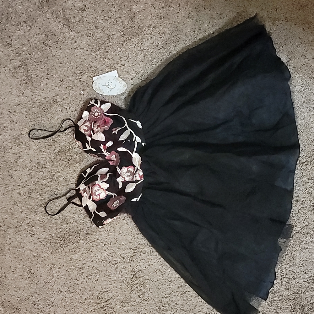 Social Code Women's Party Dress Black/Wine Size 5